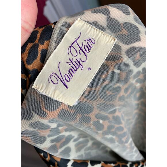 Vanity fair purple label leopard print dressing gown 1960s - Picture 4 of 10